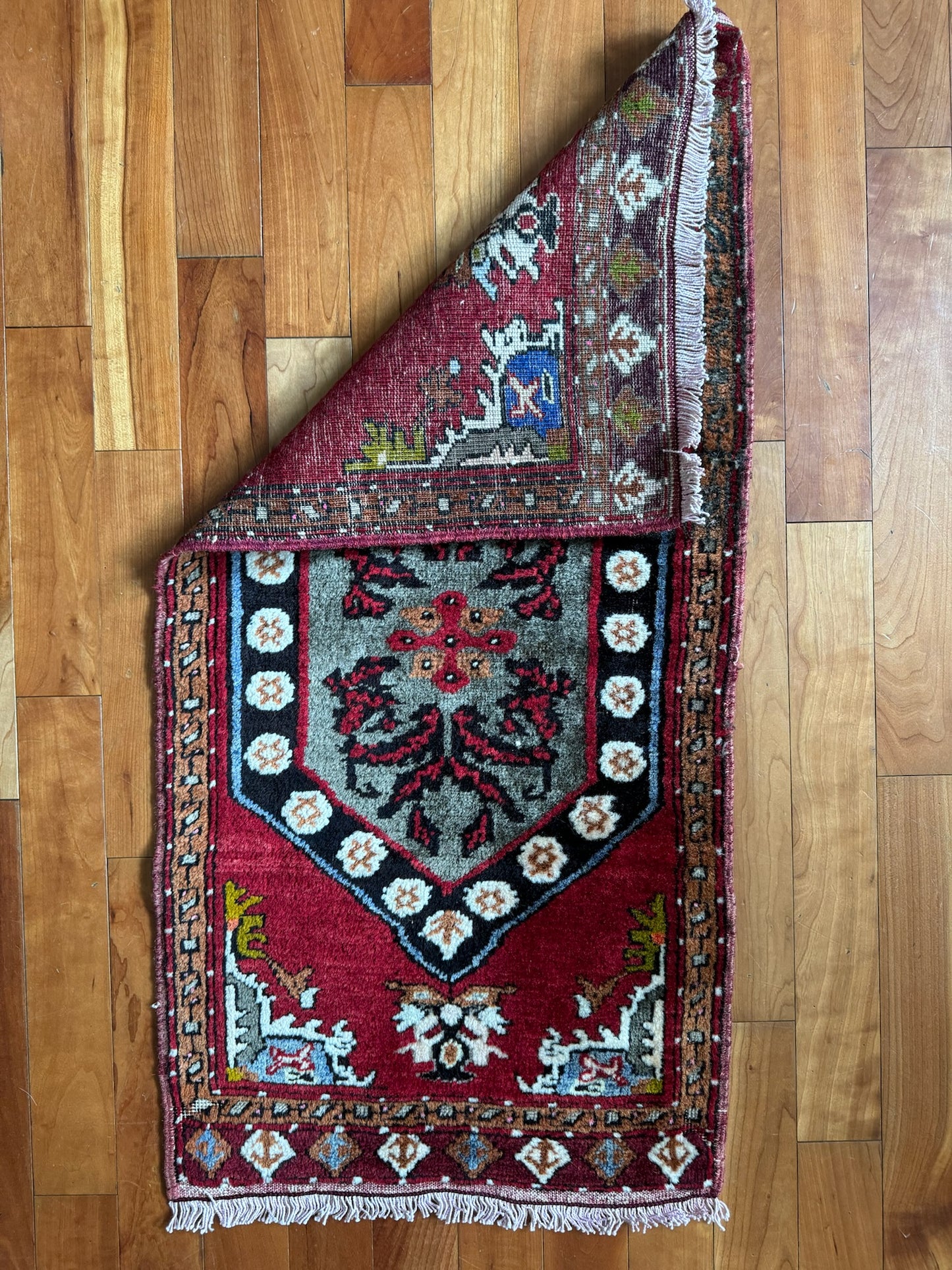 One-of-a-Kind Kirsehir Anatolian Antique Handwoven Rug Pair 1