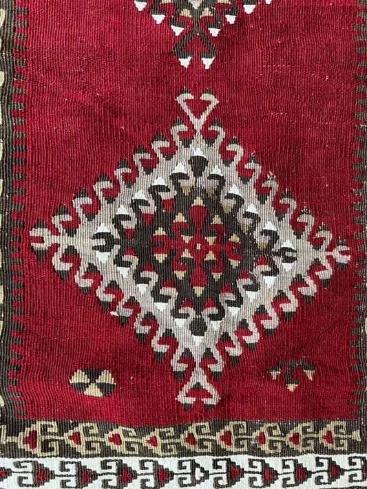 Antique Kirsehir Kilim Pillow – Authentic Charm