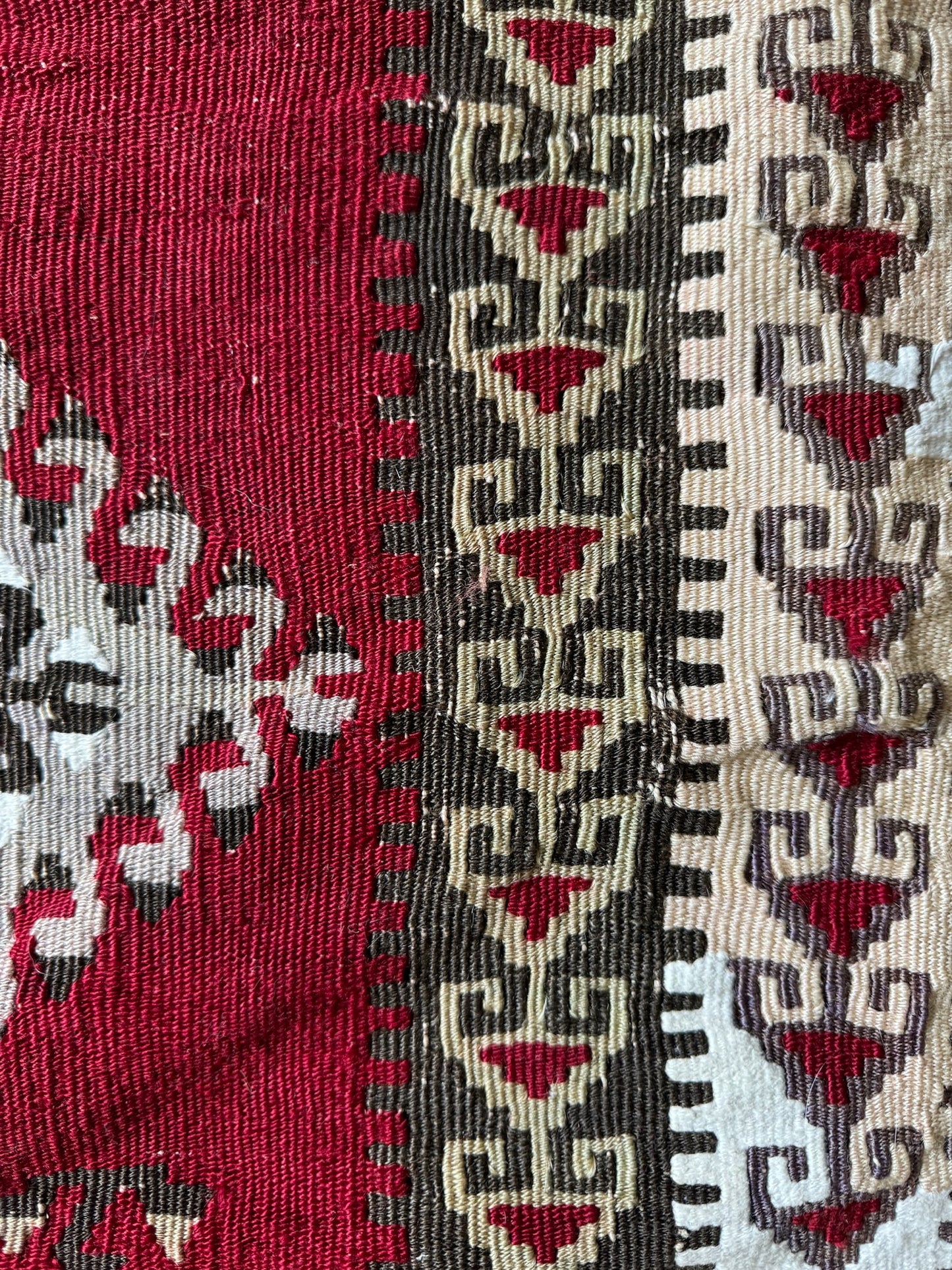 Antique Kirsehir Kilim Pillow – Authentic Charm