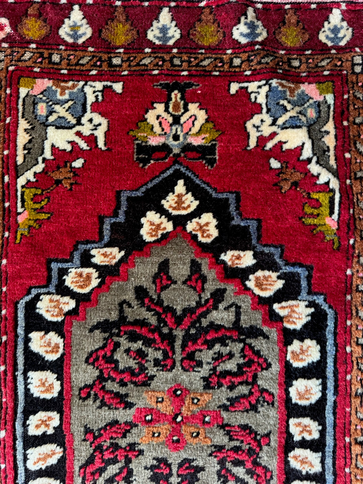 One-of-a-Kind Kirsehir Anatolian Antique Handwoven Rug Pair 1