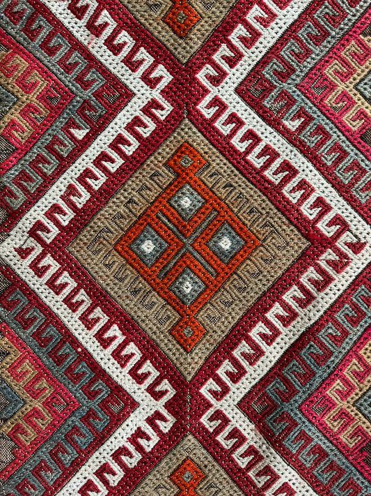 Unique Kilim Pillow/Rug - Handwoven in Sivas, Anatolia