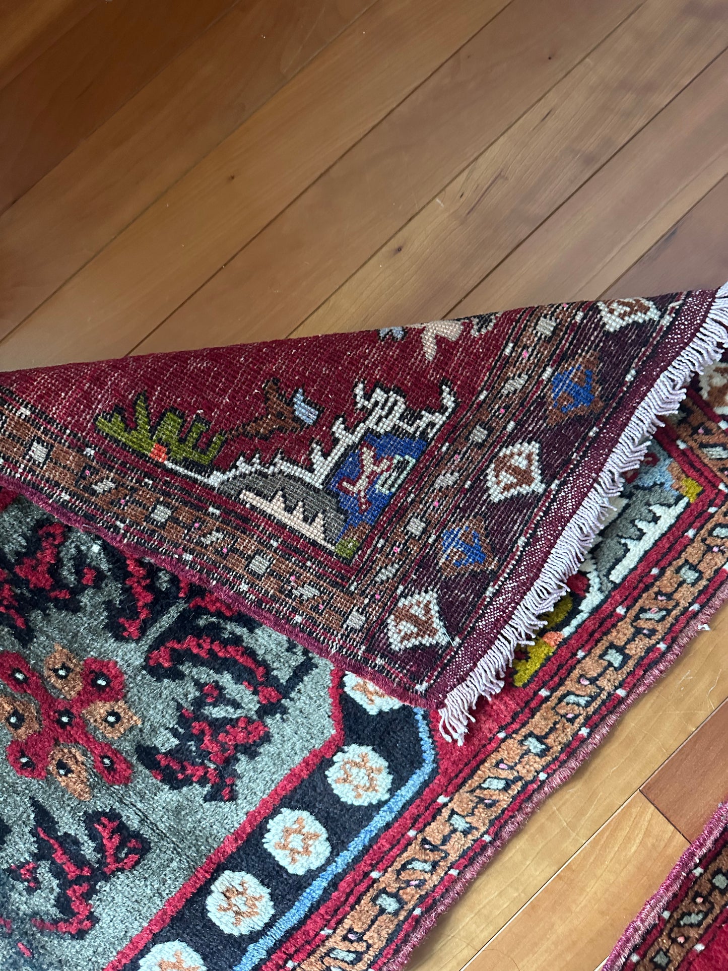 One-of-a-Kind Kirsehir Anatolian Antique Handwoven Rug Pair 2